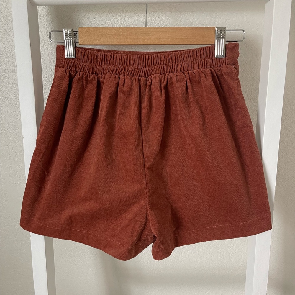 NWT Timing Corduroy Button Boho Shorts - Picture 3 of 6